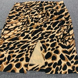 Cheetah print pencil skirt